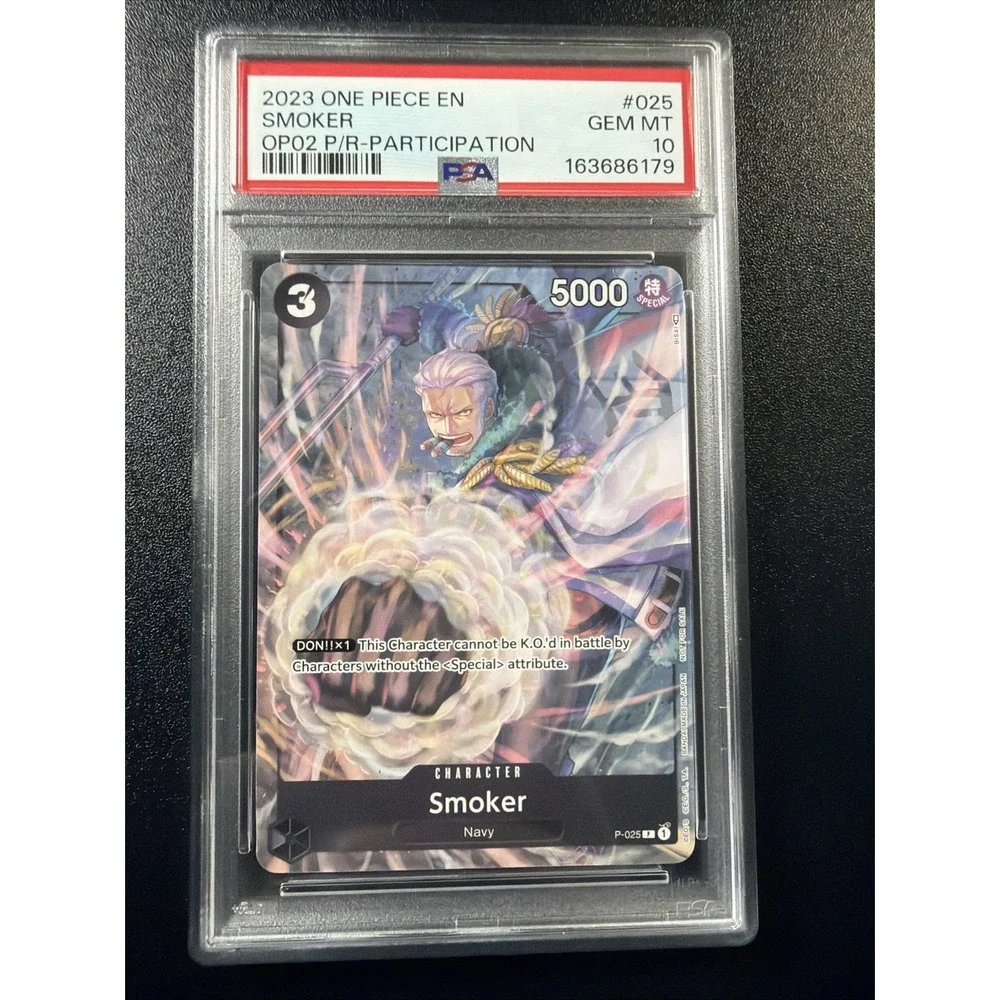 2023 ONE PIECE PROMOS PARAMOUNT WAR PRE-RELEASE-PARTICIPATION SMOKER PSA 10 B3